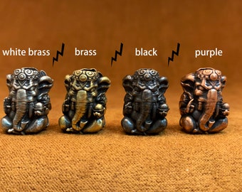 Minimalist Knife Bead | Modern Paracord Lanyard Bead for Pocket Knives（African elephant）