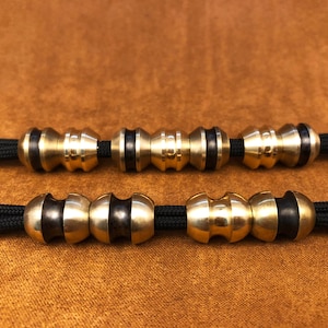 2 Pack Lanyard Beads Flying Saucer,Exquisite and Amazing Brass Charms,Brass Bead,Knife Bead,EDC Bead
