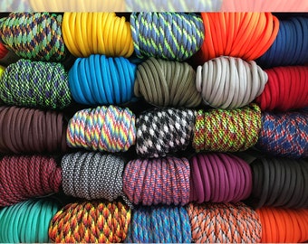 100 ft of 550 Paracord 7 Stand Parachute cord , Bracelet Paracord , Diy Craft Cord,Mothers Day gift