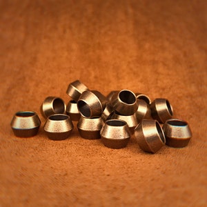10 Pack Solid Brass Bead,EDC Bead,Knife Bead,Exquisite and Amazing Copper Charms