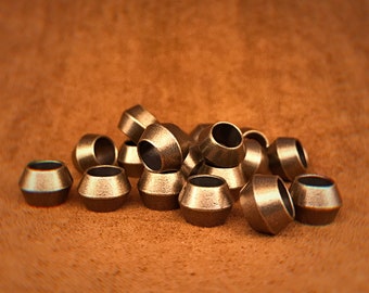 10 Pack Massivem Messing Bead,EDC Bead,Knife Bead,Exquisite und erstaunliche Kupfer Charms
