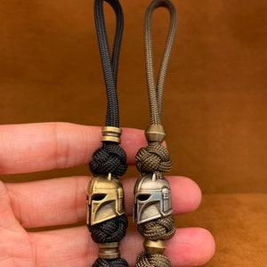 Custom Paracord Knife Lanyard with Copper Bead for Tactical Gear,Father's Day gift with Brass Charm, 250th Anniversary image 8