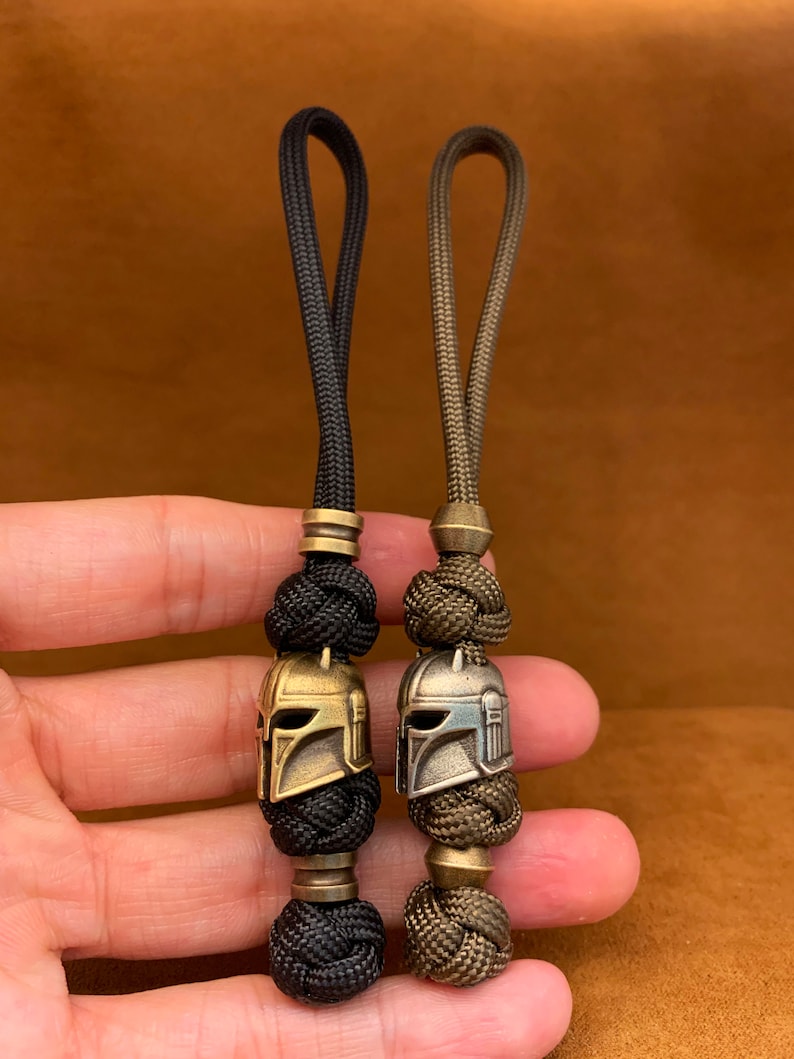Custom Paracord Knife Lanyard with Copper Bead for Tactical Gear,Father's Day gift with Brass Charm, 250th Anniversary image 8