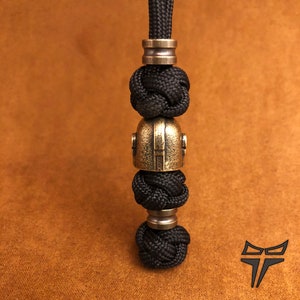 Custom Paracord Knife Lanyard with Copper Bead for Tactical Gear,Father's Day gift with Brass Charm, 250th Anniversary image 4