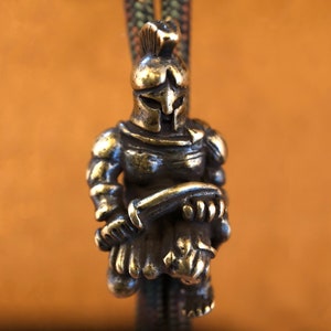 Handmade Brass Bead Spartan,EDC Bead,Exquisite and Amazing Brass Charms,Tribal Charms,Knife bead