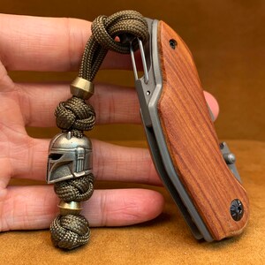 Custom Paracord Knife Lanyard with Copper Bead for Tactical Gear,Father's Day gift with Brass Charm, 250th Anniversary Lanyard-#5