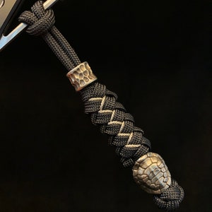 Custom Lanyard Keychain"turtle shell",550 Paracord Keychain with Brass Bead,Exquisite and Amazing Paracord Lanyard,Mothers Day gift