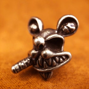 Brass Brass Bead Mouse,Knife Lanyard Bead,Knife Bead,Exquisite and Amazing Copper Charms,EDC Bead