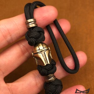 Custom Paracord Knife Lanyard with Copper Bead for Tactical Gear,Father's Day gift with Brass Charm, 250th Anniversary image 5