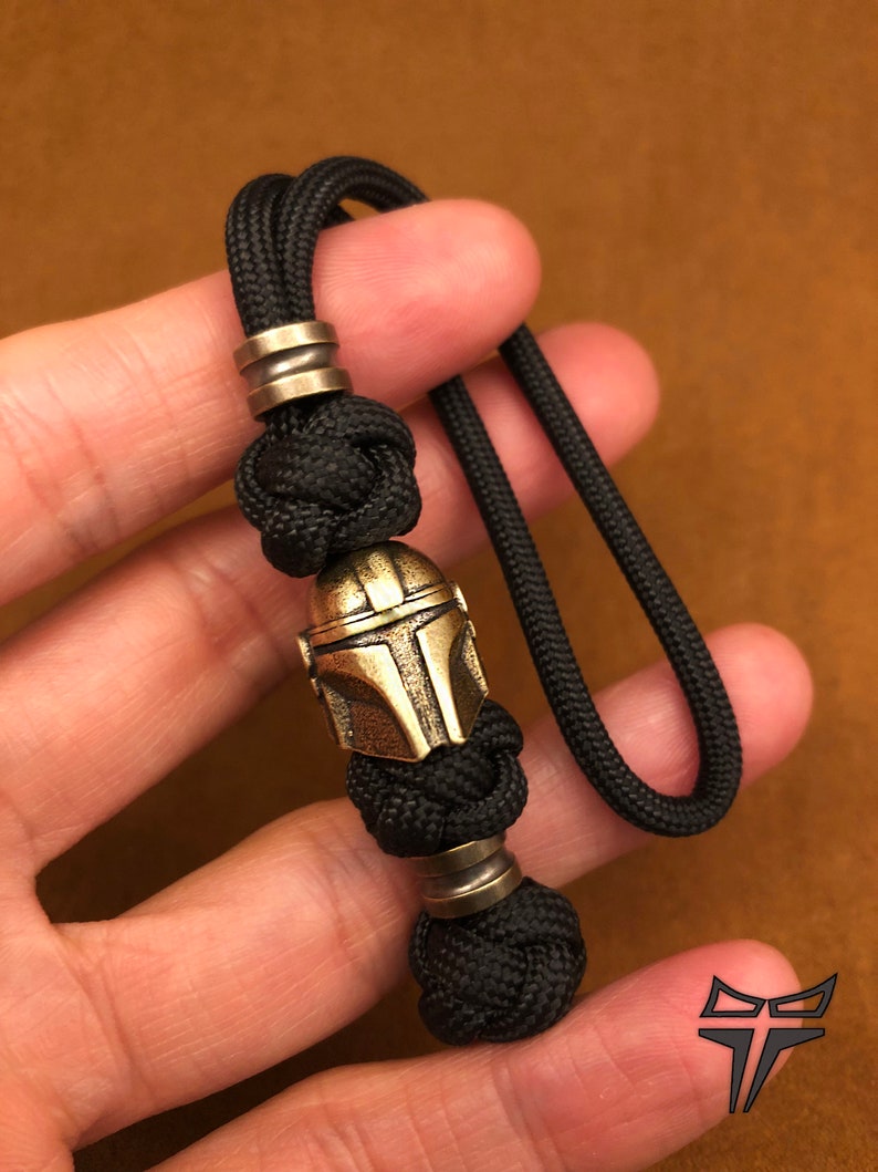 Custom Paracord Knife Lanyard with Copper Bead for Tactical Gear,Father's Day gift with Brass Charm, 250th Anniversary image 5