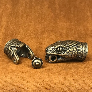 Paracord Bead Buckle,Paracord Shackle,Connect Clasp Paracord Buckle,Exquisite and Amazing Copper Charms,EDC