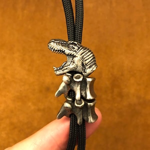 Brass Bead &quot;Tyrannosaurus&quot;,Knife Lanyard Making Supplies,Knife Bead,Exquisite and Amazing Copper Charms,EDC Bead