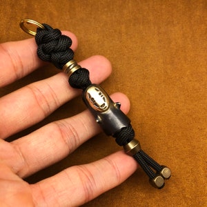 Knife Lanyard Keychain No Face Man,Custom Lanyard,550 Paracord Keychain with Beads,Exquisite and Amazing Paracord Lanyard,Keychain,Gift