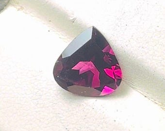 3.80Cts. AAA+ Natural Rhodolite Purple Garnet  Shape heart  for Making Jewelry Loos Gemstone Size-10mm