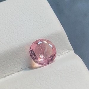 6MM. Top Grade Natural Pink Tourmaline Beautiful Round shape Faceted Stone Loose Gemstone Jewelry And Ring Making