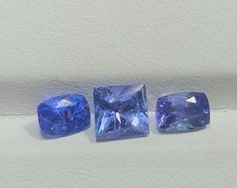 Faceted Tanzanite Gemstone Set | AAA Quality, Jewelry Making