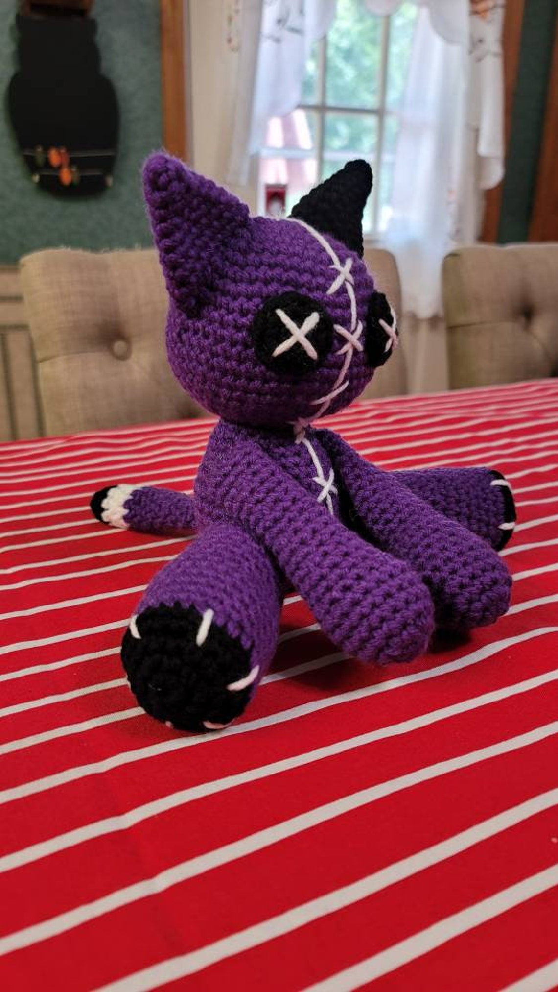 Customizable voodoo cat goth cat punk cat...made to order | Etsy