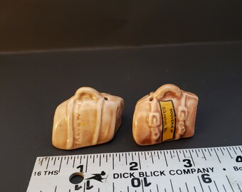 Brown Luggage Salt and Pepper Set