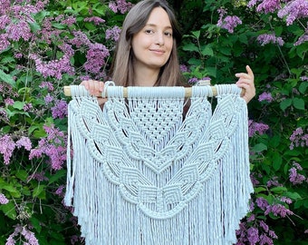 Macrame Wall Hanging Pattern PDF, Beginner Friendly Macrame Wall Hanging Pattern, DIY Macrame Tutorial, Macrame Craft, Classic Macrame Heart