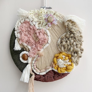 Modern Embroidered Hoop, Modern Canvas Embroidery, Embroidery Wall Decor, Modern Wall Art, Handmade Sewn Wall Decor, Textile Artwork