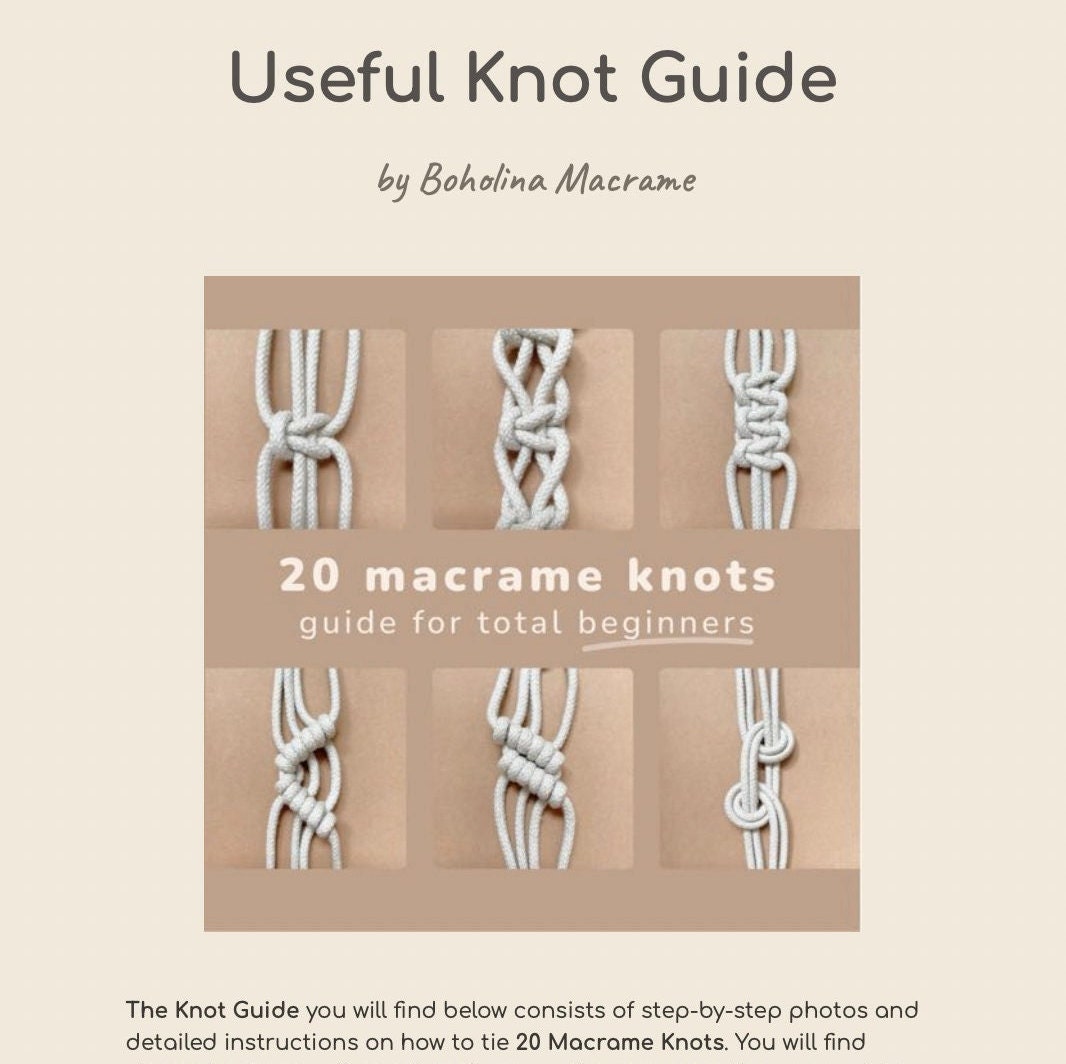 12 Macrame Basic Knots - Guia Digital PDF e Nós