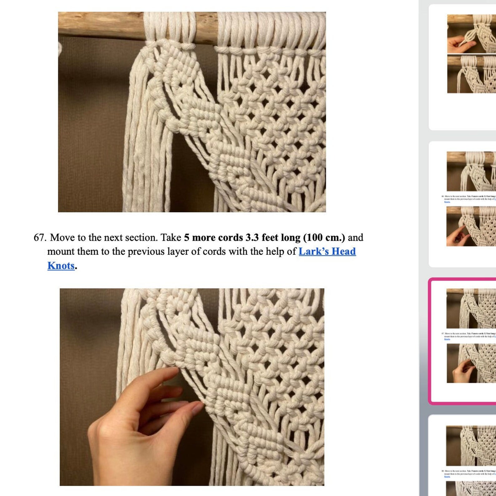 Macrame Wall Hanging Pattern PDF, Beginner Friendly Macrame Wall ...