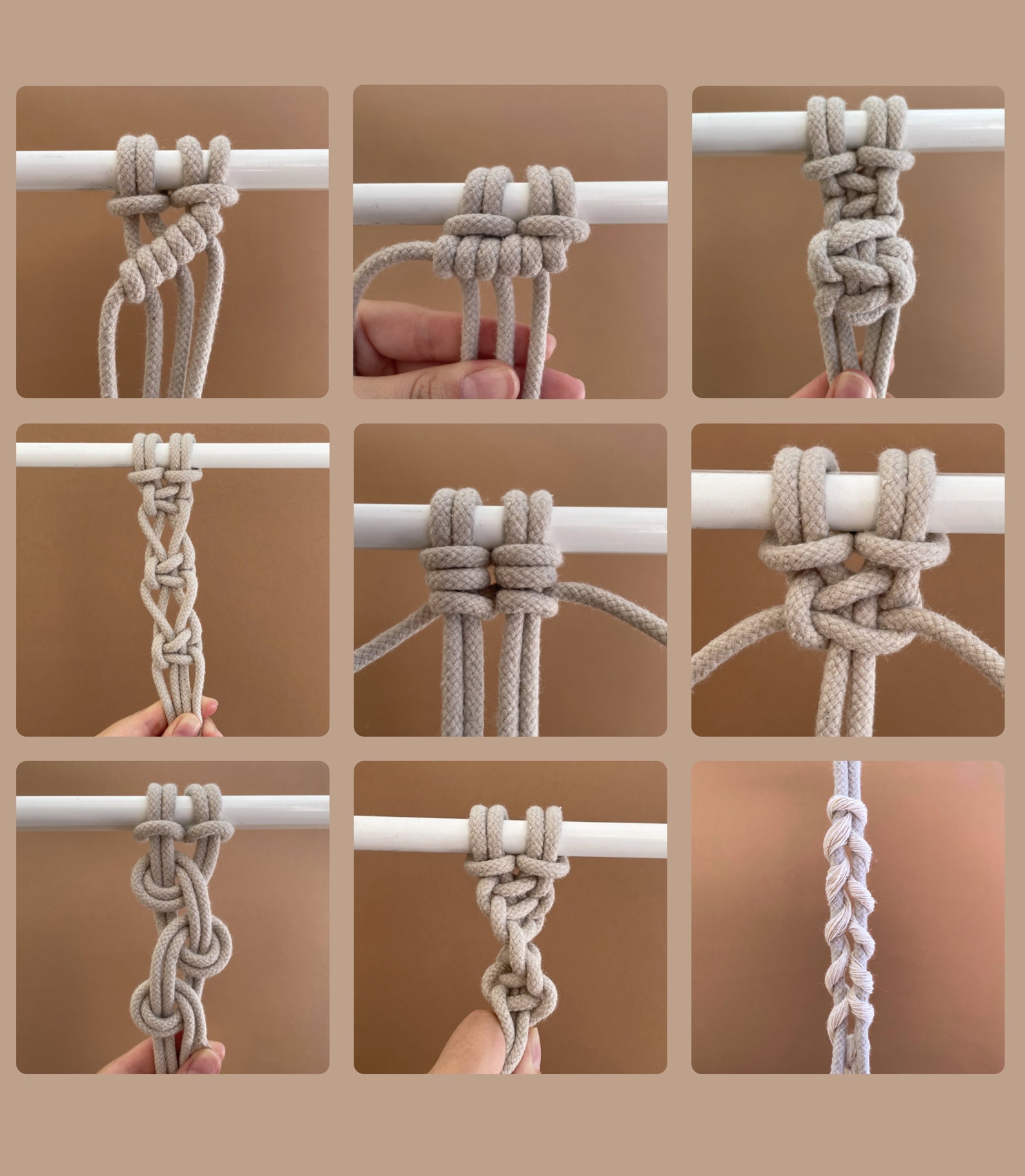 Macrame Knot Guide PDF With 20 Macrame Knots Explained Knot Etsy