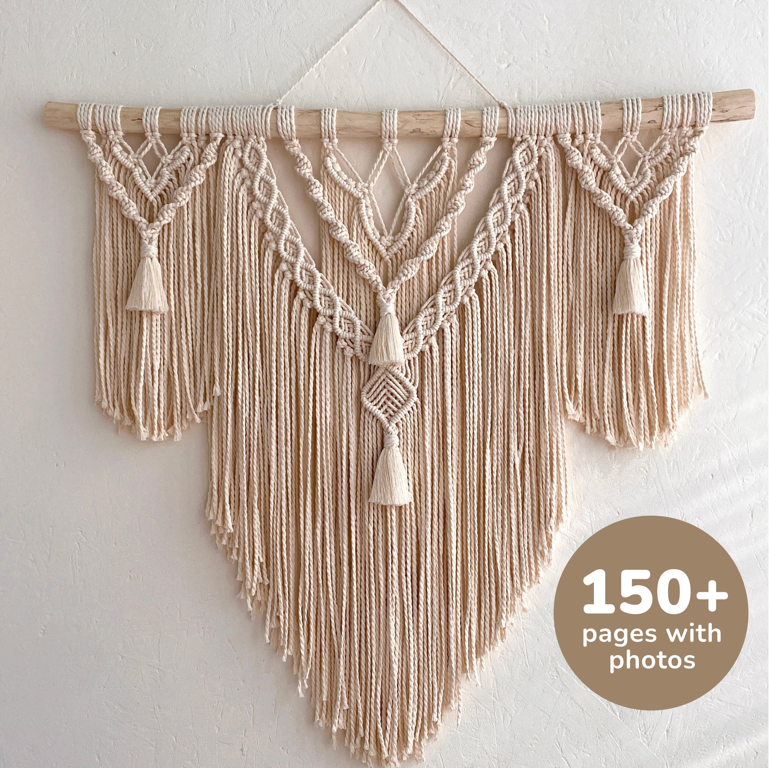 Macrame Wall Hanging Pattern PDF, Step by Step Photos, Easy DIY ...