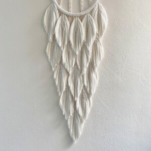 2 in 1 Dream Catcher PDF Pattern with photos, Macrame feathers Dreamcatcher, DIY Macrame Leaves tutorial for Beginners, Dreamcacthers image 10