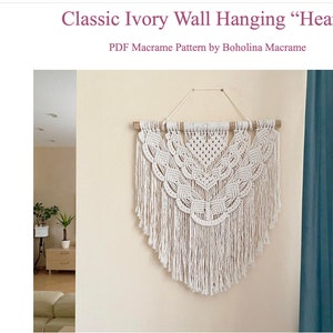 3-in-1 Macrame Pattern PDF With Photos Beginner Macrame Wall - Etsy