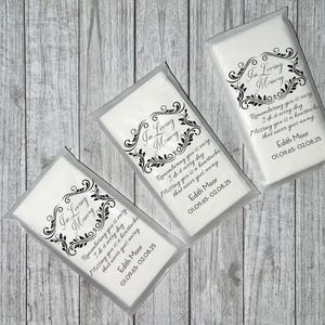 Remember Me Tissue Packets | Funeral Tissues | Funerals |Biodegradable Packets | Elegant For Memory Tears | Memorial Tissues