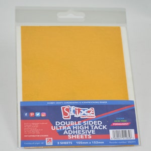 Double Sided Polyester Ultra Clear Sheets - 105mm x 152mm