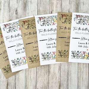 Personalised Seed Packets Envelopes Wedding Favours