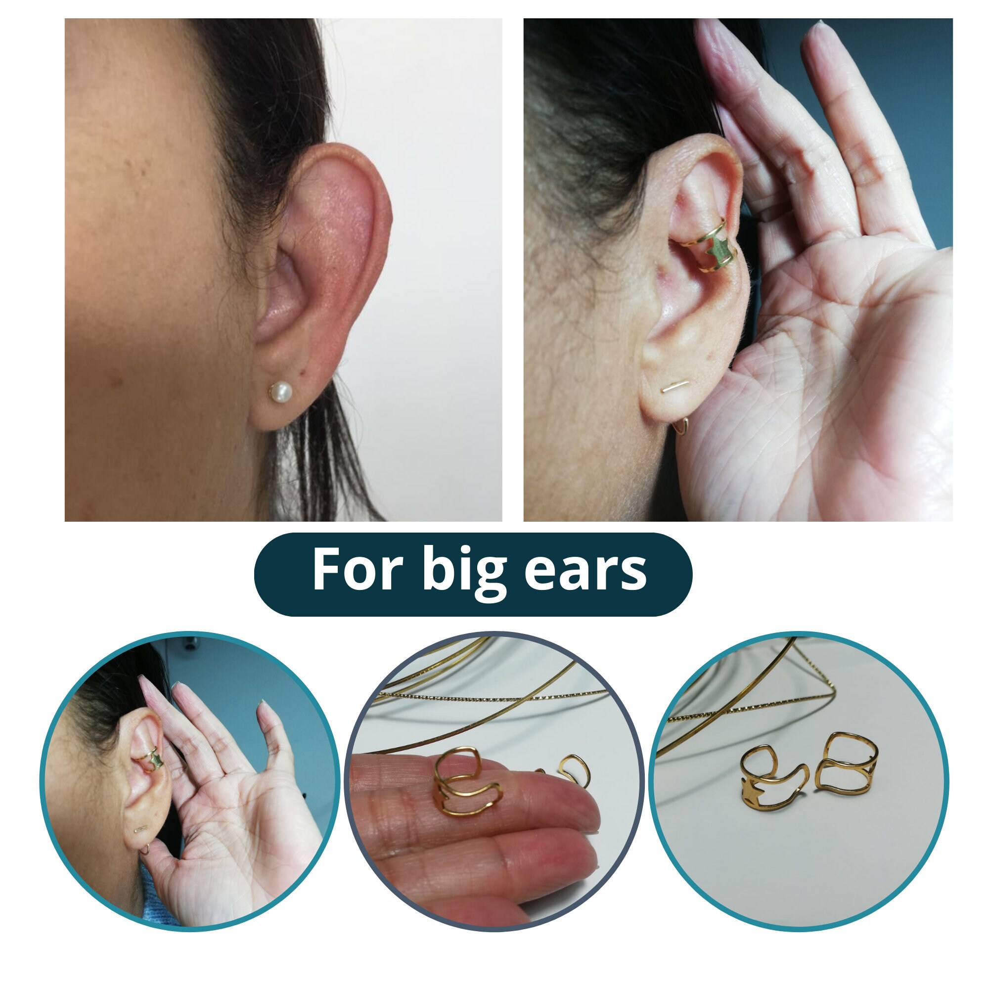 Ear cuffs for protruding cheap ears