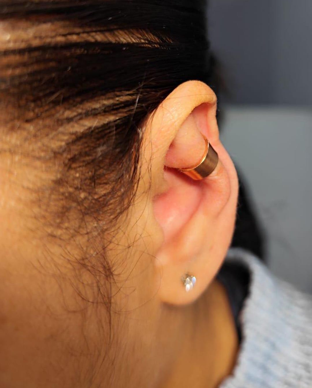 Large Ear Pattern Earcuff for Big Ears, Ear Cug Protruding Ears, Earring for Big Ears - Etsy