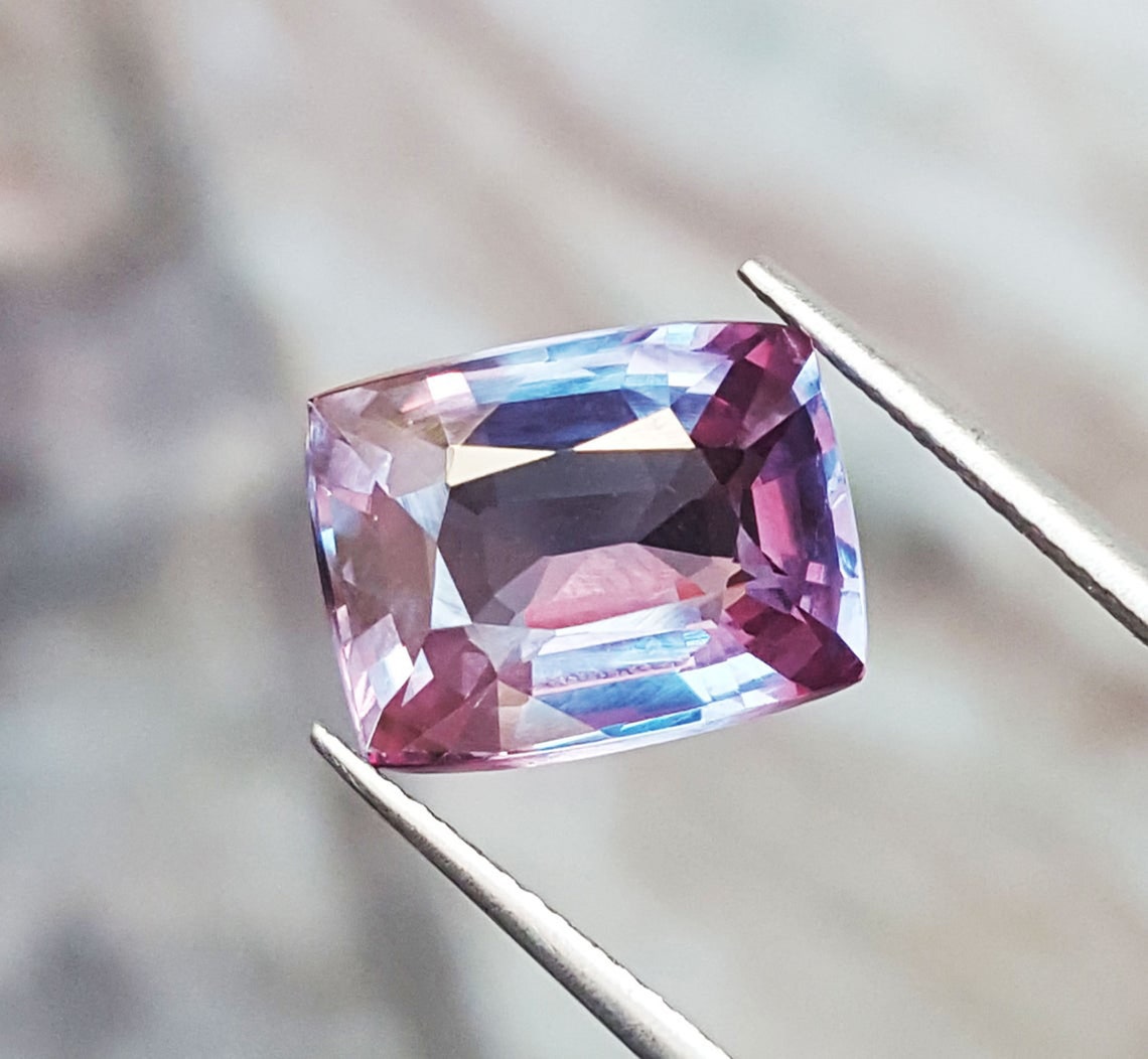 Natural Alexandrite Wonderful Loose Gemstone Certified Cushion Etsy