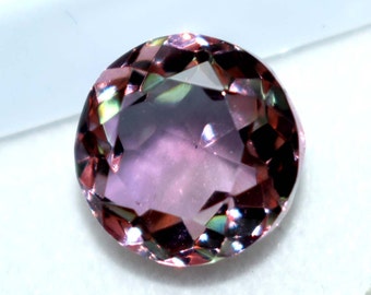 Brazil 72.50 Ct Color Change In Sunlight Alexandrite Round Cut Loose Gemstones 