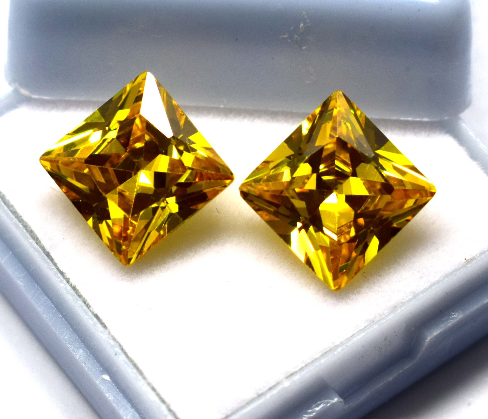Yellow Zircon NATURAL ZIRCON Gemstone Radiant Shape Pair Etsy