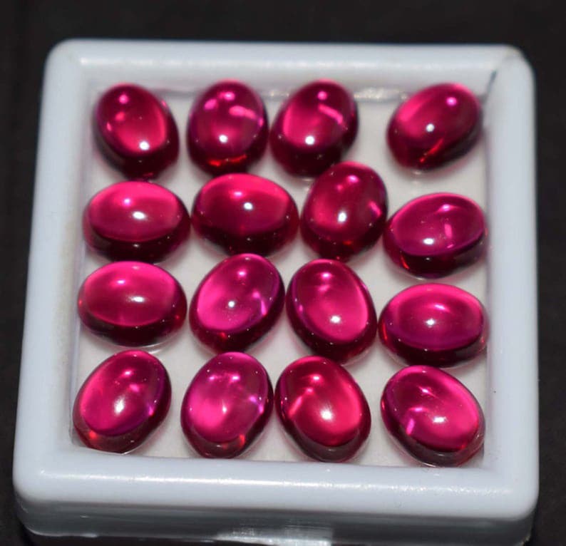 Natural 50 Ct Red ruby cabochon GGL Certified Origin Mozambique