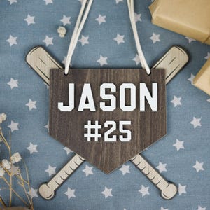 Baseball Personalized Door Sign, Baseball Nursery, Baseball Nursery Name Sign, Baseball Nursery Name Sign, Baseball Kids Room Decor