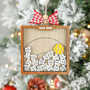 Baseball Softball Team Personalized Ornament, Personalized Coach Shaking Ornament, Baseball Player Ornament, Baseball Team Gift Thank You