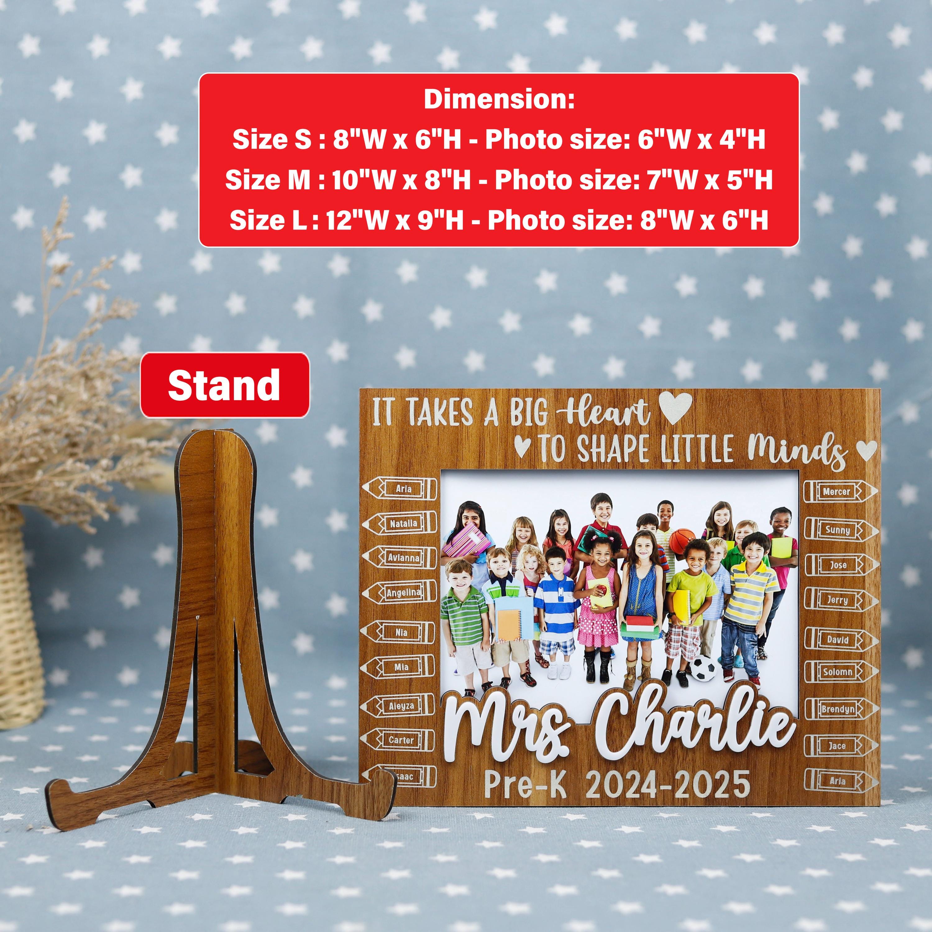 Personalized Class Photo Frame, End of the Year Teacher Gift From ...
