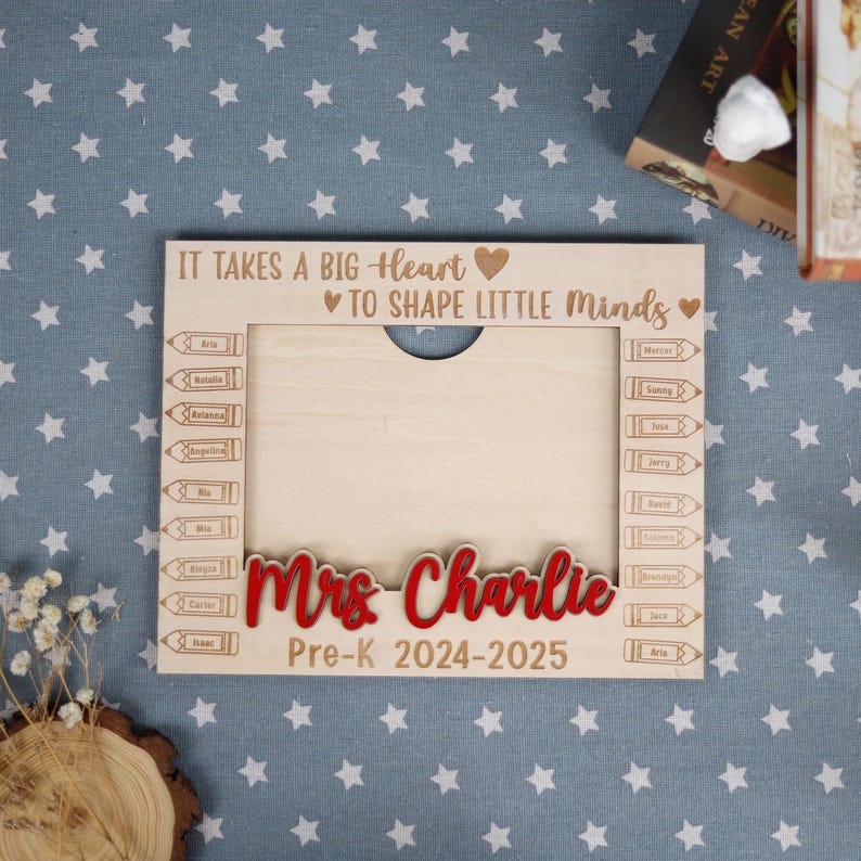 Personalized Class Photo Frame, End of the Year Teacher Gift From ...