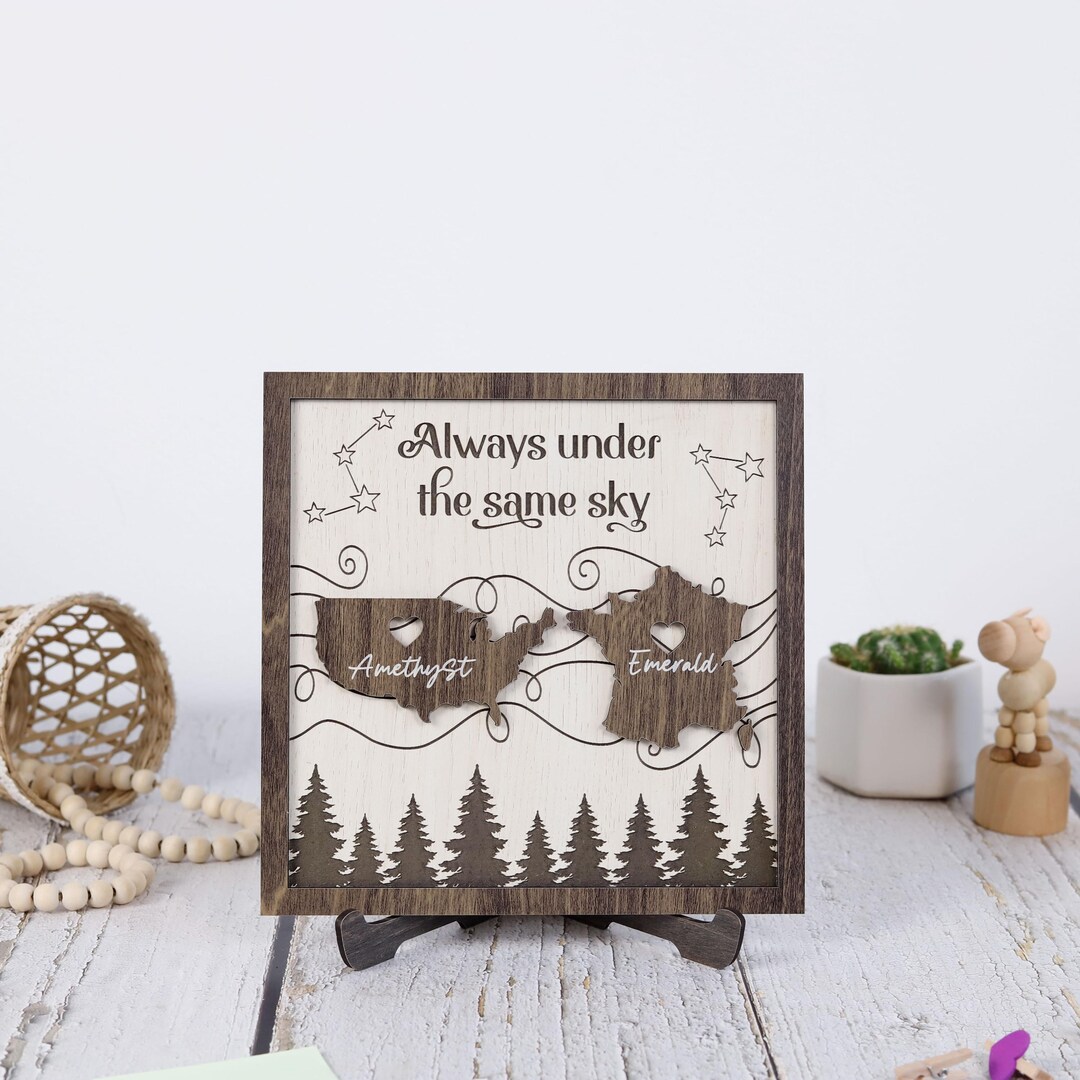 Custom House Map Wood Sign: Personalized First Home Gift - UK