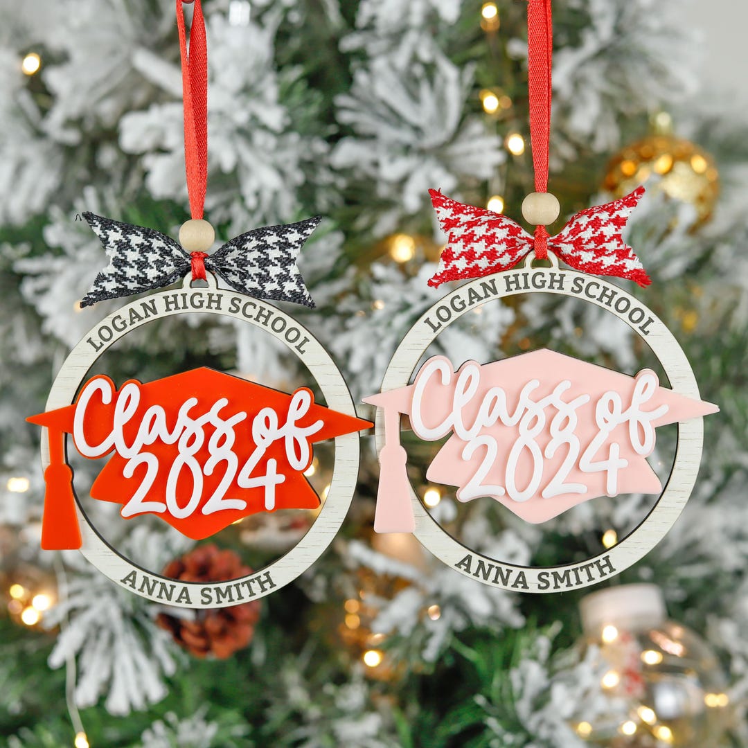 Personalized Graduation Name Ornament, Class of 2024 Gift for Senior ...