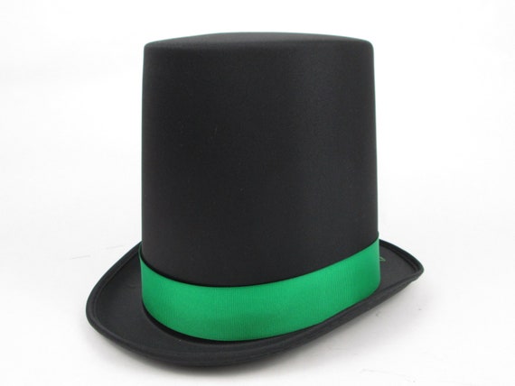 Top Hat Ribbon Red Pink Green Blue Purple Orange Stove Pipe