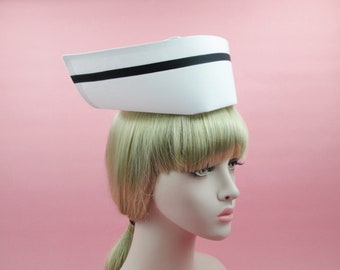 Nurse Hat - Authentic w/ Black Stripe