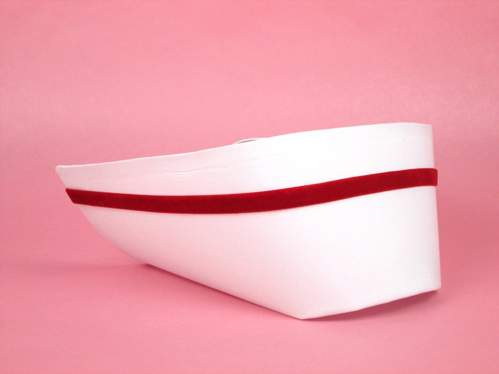 Nurses Hat NURSE'S HAT White Nurse's Cap Sister's Scrub Velvet Color Band Stripe ...