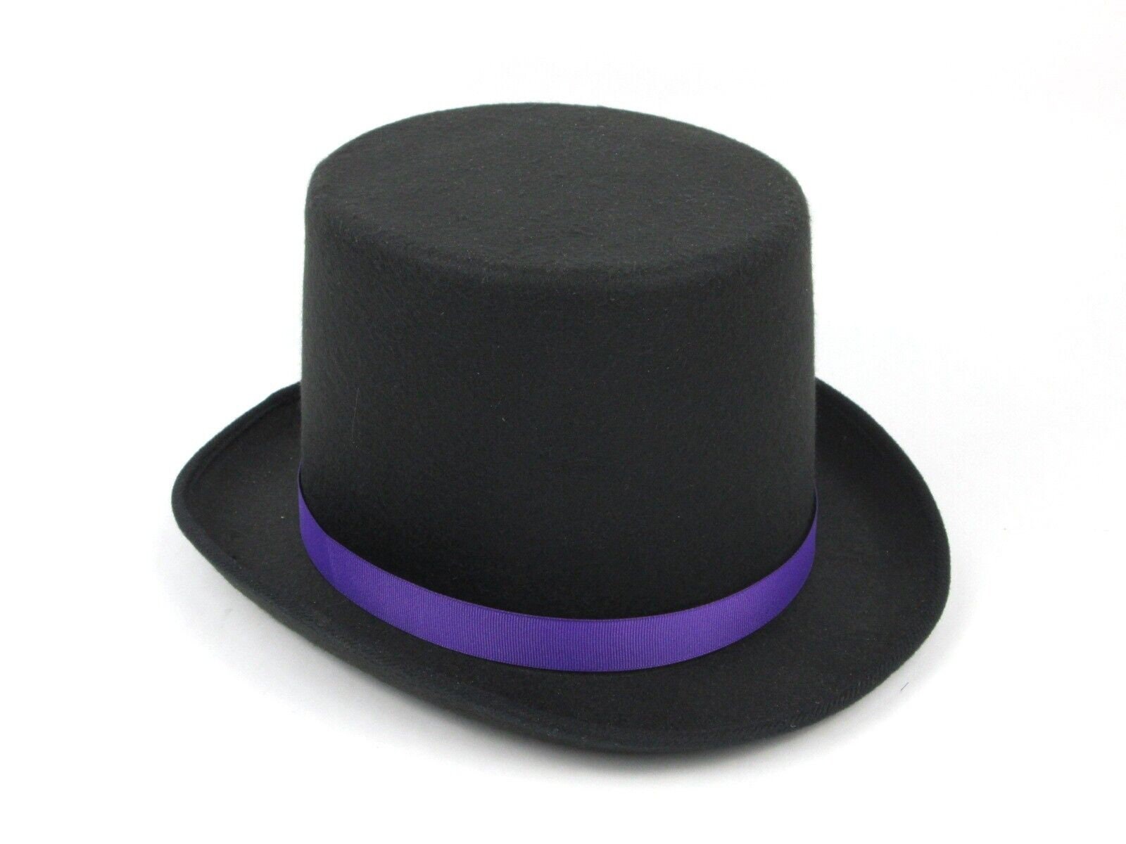 BLACK TOP HAT Costumes Ribbon Magician Gentleman Felt 6 Etsy