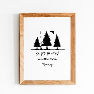 Tree Therapy Printable Wall Decor / Camper / Trailer / RV / Camping / Boho / Therapy / Wall Decor / Printable Decor/ Home Decor / Prints